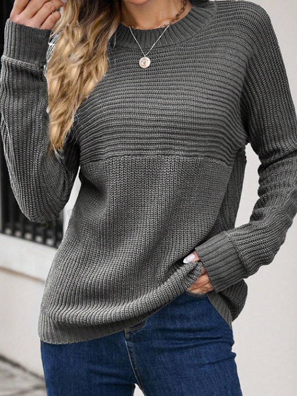 Damen Strickpullover mit lässigem Schnitt und feiner Struktur WW