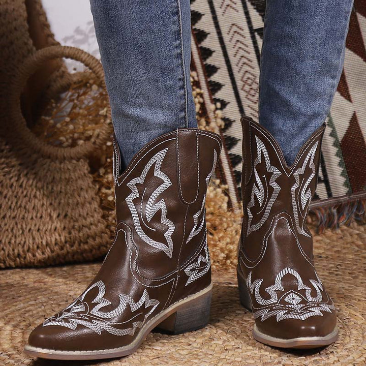 W&W Mode | Vintage Bestickte Stiefel