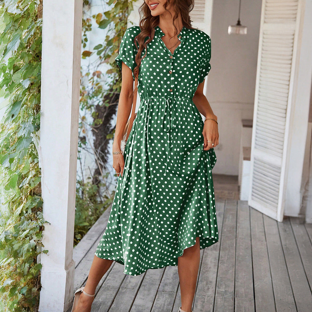 Damen Midikleid mit Punkten W&W Mode