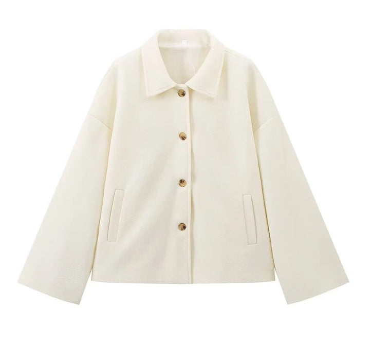 Damen lässige Oversized-Jacke aus hochwertigem Fleece W&W Mode