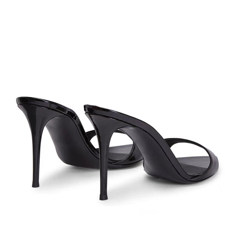 Damen Spitzer Zeh Offene Ferse Stilettos WW