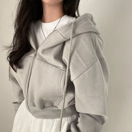 Damen Kapuzenpullover mit oversized Schnitt und praktischen Taschen WW