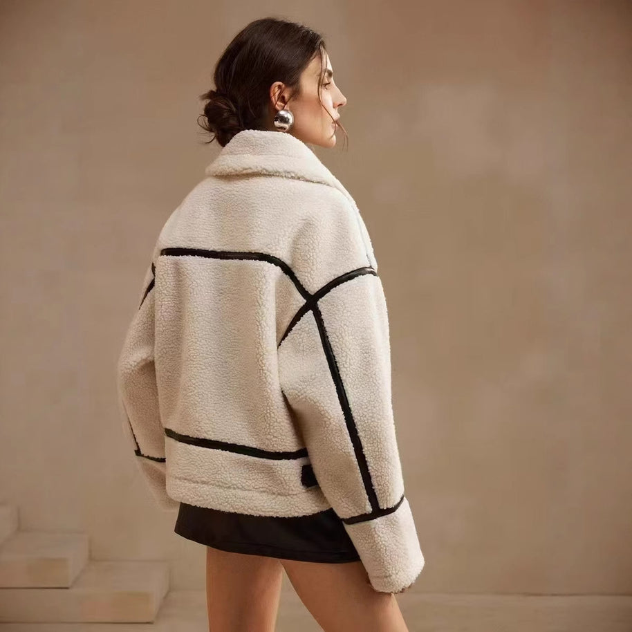 Damen Steppjacke mit hohem Kragen und Taschen WW