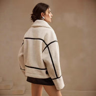 Damen Steppjacke mit hohem Kragen und Taschen WW