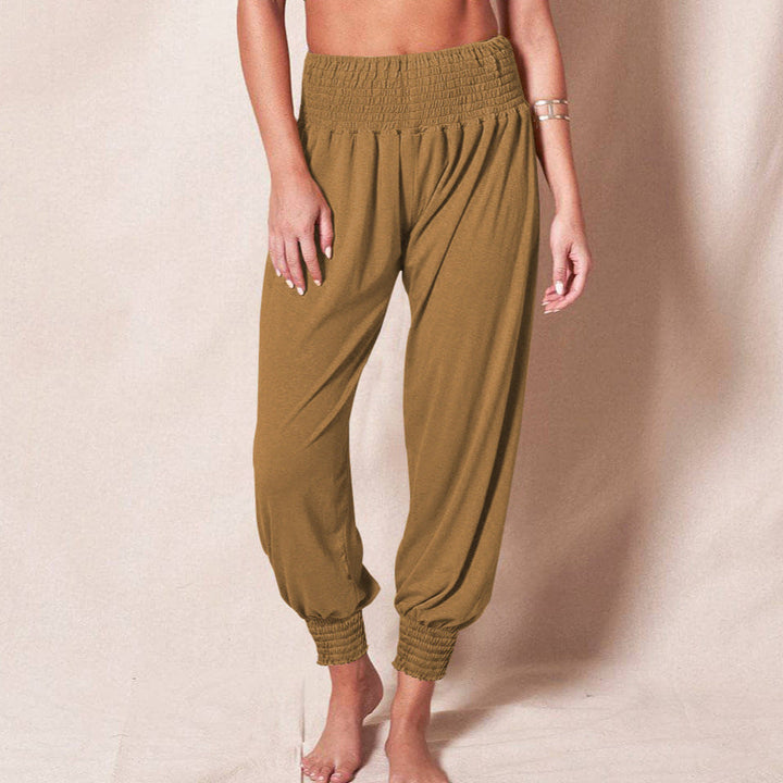 Damen luftige Sommerhose mit elastischem Bund W&W Mode