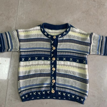 Damen Strickjacke mit einzigartigem Muster WW