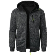 WW | Herren Gemusterte Zip Kapuzenpulli