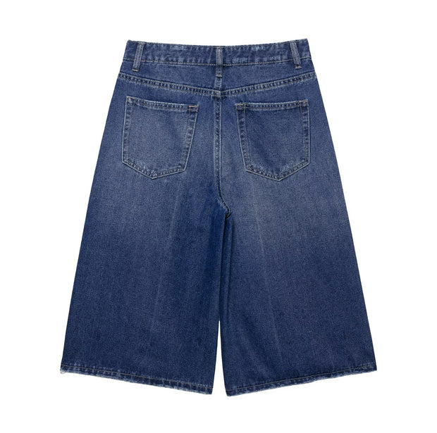 Damen Weite Denim-Culotte im lässigen Schnitt WW