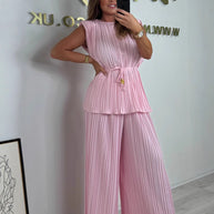 WW | Eleganter Plissierter Jumpsuit Aus Einem Stück