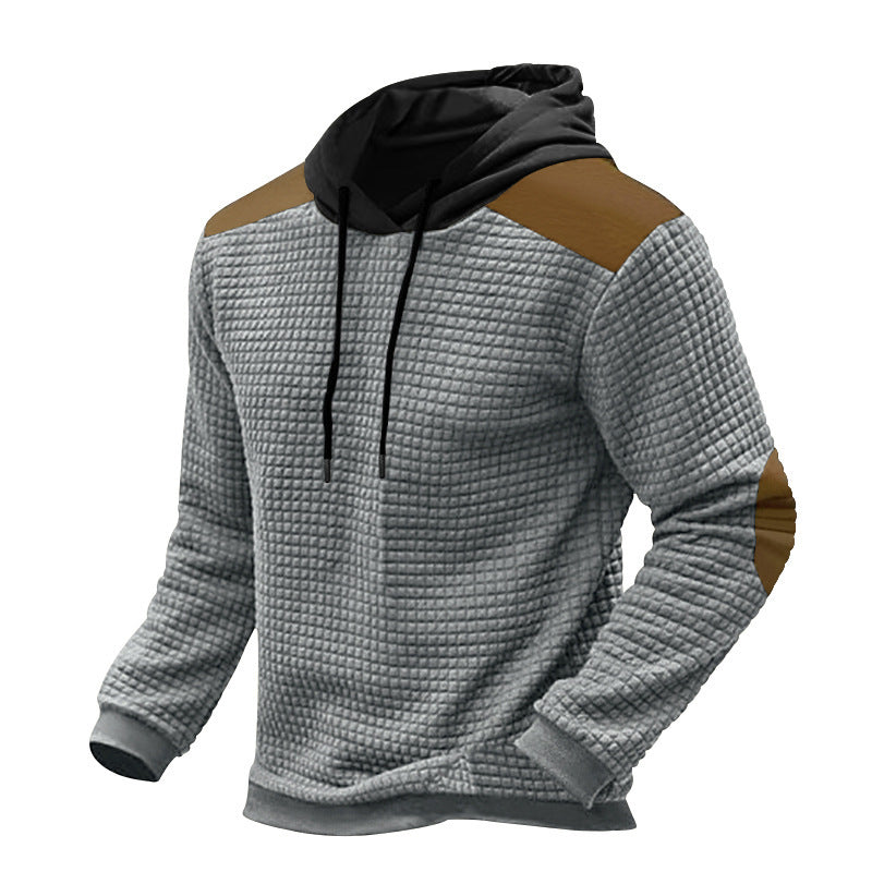 Herren funktionale Sweatjacke mit strukturiertem Design und Kängurutaschen WW