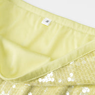 Damen Glitzernder Minirock mit schimmernden Pailletten und elastischem Bund WW