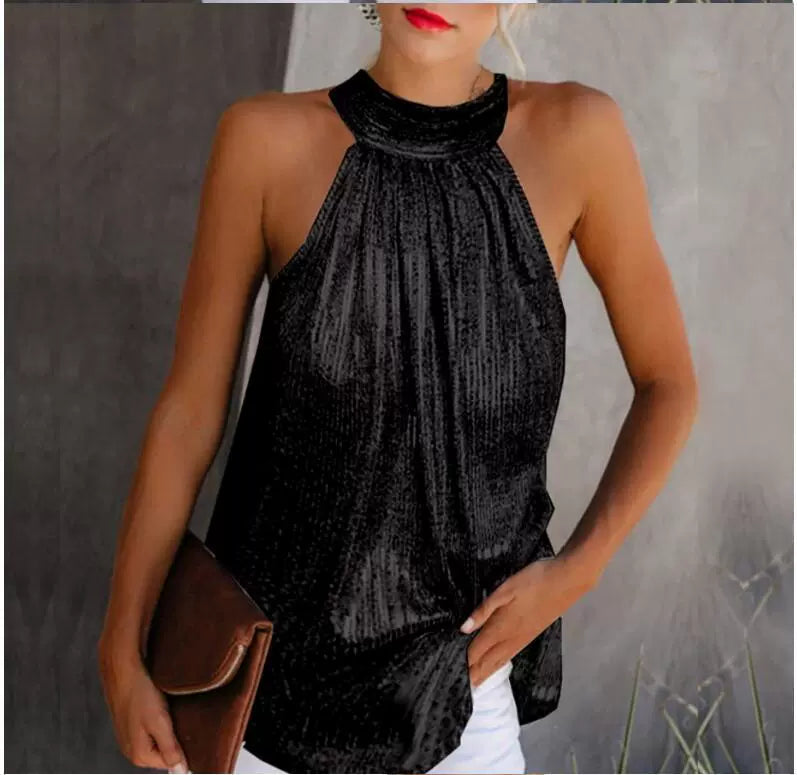 Damen Abend-Top mit raffiniertem Schnitt WW