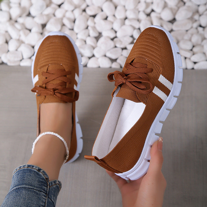 Damen Atmungsaktive und bequeme Freizeitschuhe mit elastischem Obermaterial WW