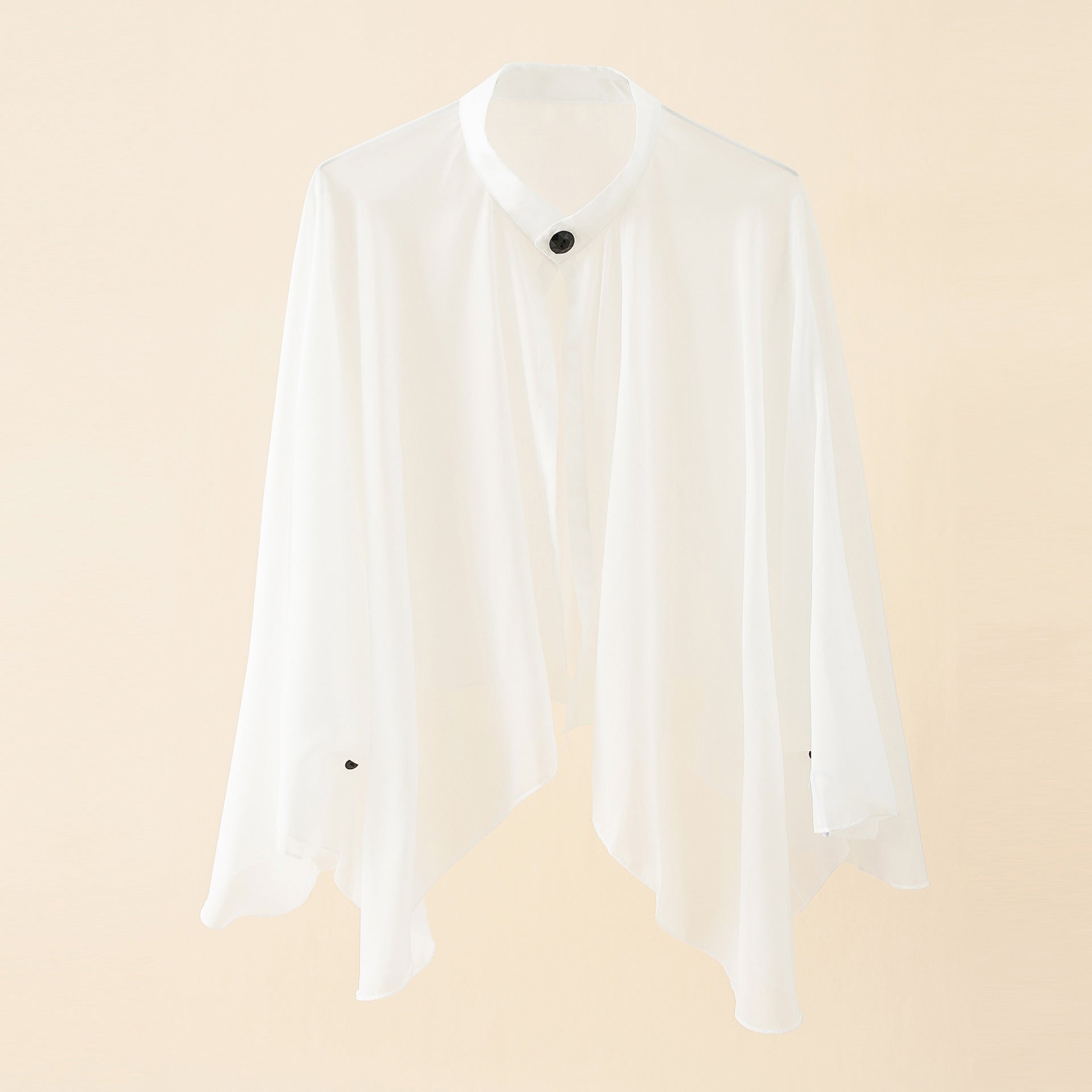 Damen Luftiger Chiffon-Kimono mit weit ausgestellten Ärmeln WW