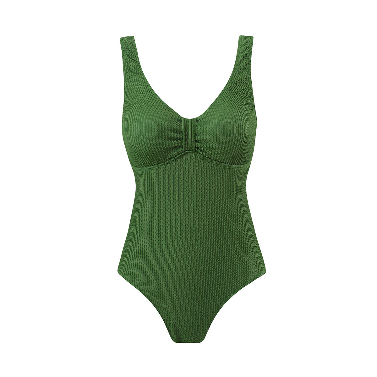 Damen Einteiliger Badeanzug mit strukturiertem Obermaterial und sportlichem Schnitt WW