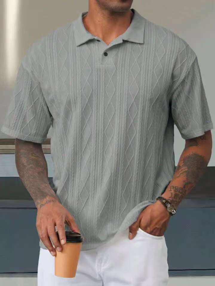 Herren Poloshirt mit strukturiertem Design WW