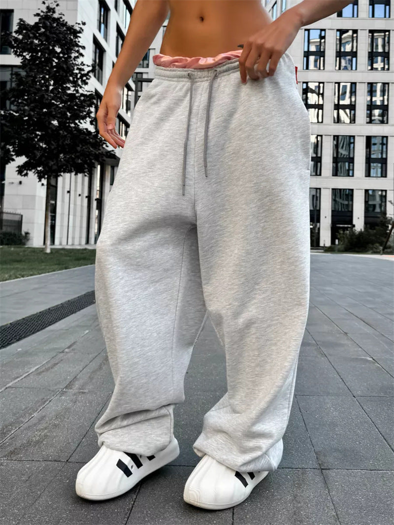 Damen bequeme Sweathose mit weitem Schnitt WW