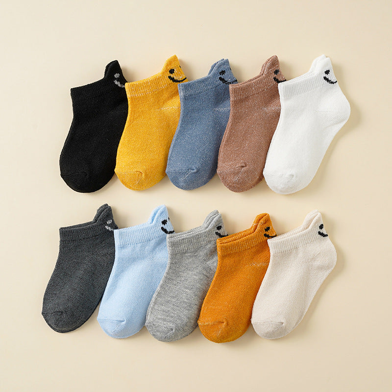 Damen Sportsocken mit fröhlichem Smiley-Motiv WW