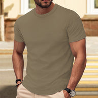 Herren Hochwertiges Struktur T-Shirt WW