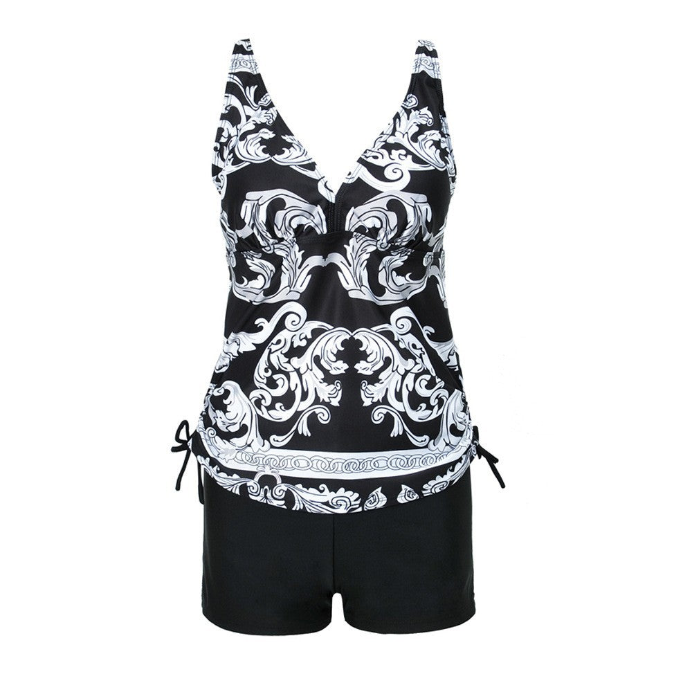 Damen Tankini mit modischem Schnitt und herausnehmbaren Pads WW