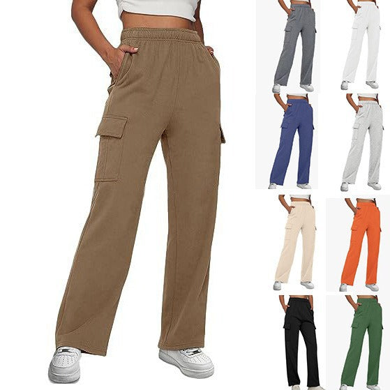 Damen Cargohose mit elastischem Bund und praktischen Taschen WW