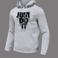 Damen sportlicher Kapuzenpullover mit grafischem Druck und Kängurutasche WW