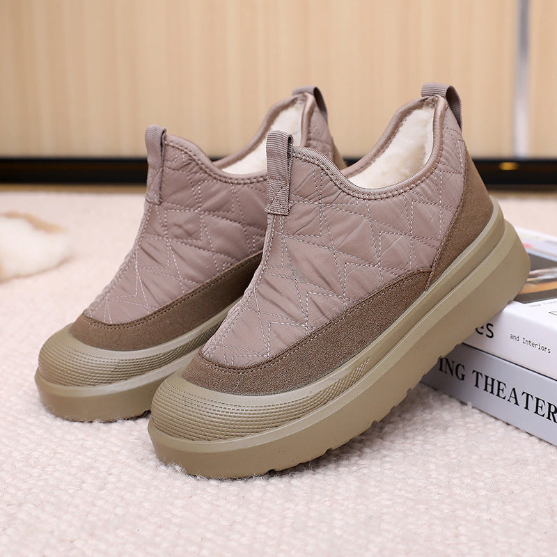 Damen Bequeme und wetterfeste Slip-On Boots mit weichem Innenfutter WW