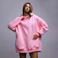 Damen bequemer Oversized Hoodie WW