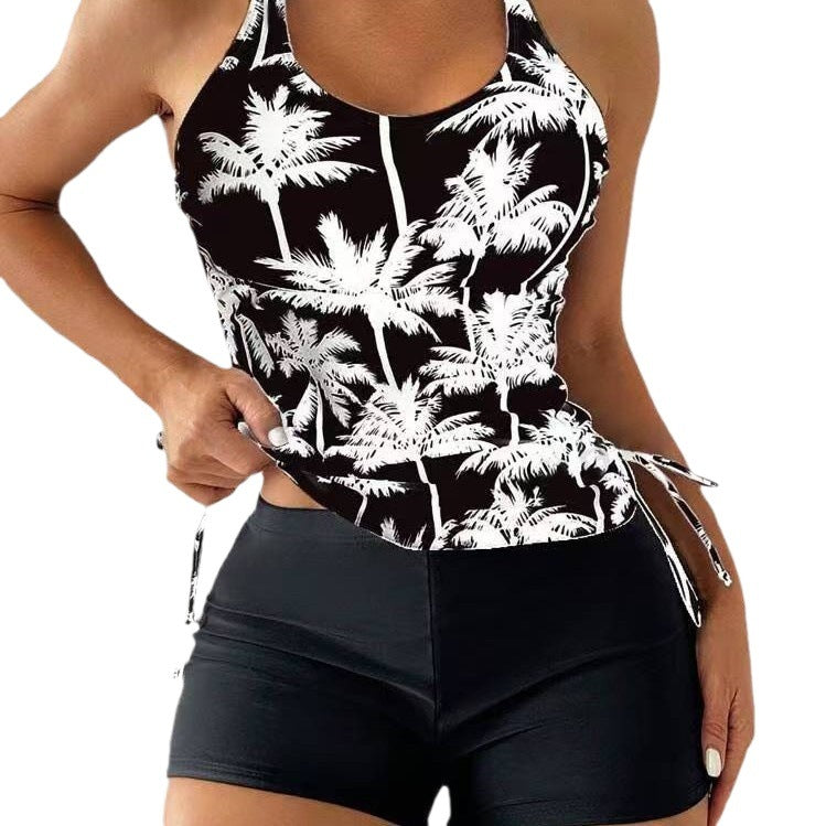 Femme Athletic Tankini Schwimmset mit verstellbaren Seitenschnüren WW