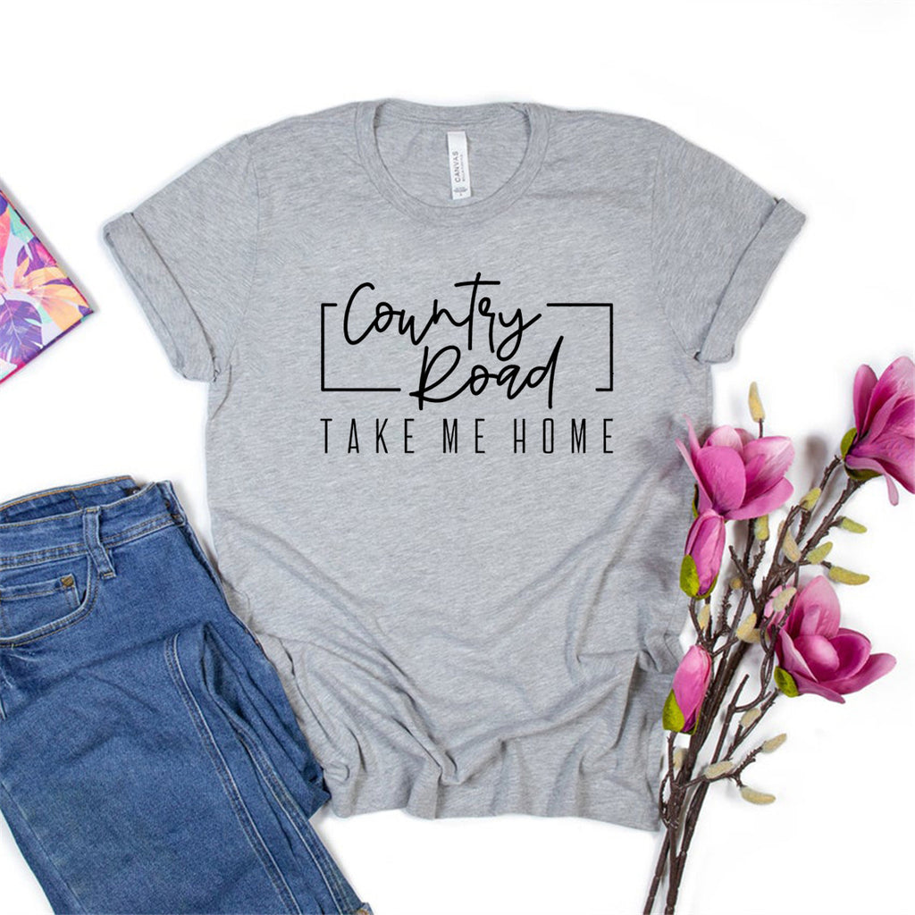 Damen Grafik T-Shirt mit Country Road Design WW