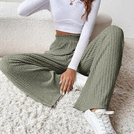 WW | Lockere gestrickte lange Hose