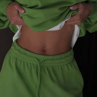 Damen Sportlicher Kapuzenpullover mit kurzer Reißverschlussöffnung WW