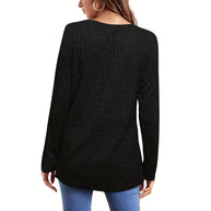 Damen Strickpullover mit strukturierter Oberfläche und lockerem Schnitt WW
