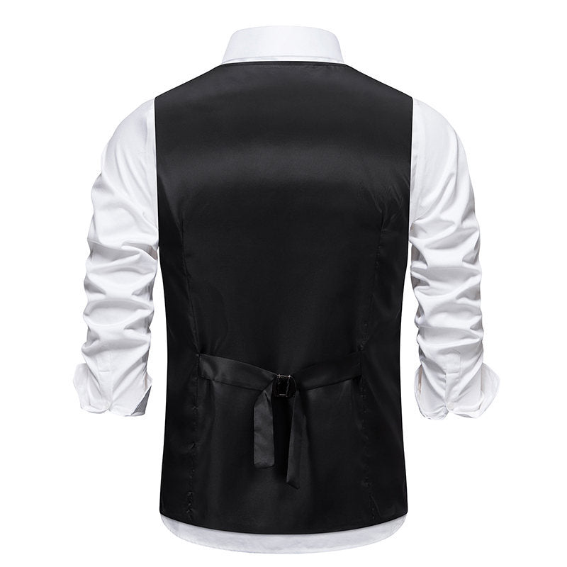 Herren Eleganter Maßgeschneiderter Anzug Weste WW