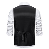 Herren Eleganter Maßgeschneiderter Anzug Weste WW