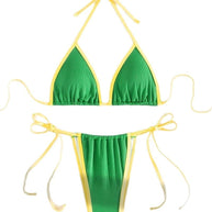 Damen Bikiniset mit verstellbaren Trägern und hohem Beinausschnitt WW