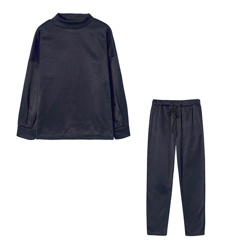 Damen Sportliches Jogginganzug-Set mit komfortablem Schnitt und hohem Kragen WW