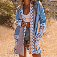 Damen Cardigan mit kunstvollem Muster und weichem Material WW