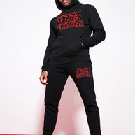 Damen bequemer Hoodie und Jogginghose Set mit markantem Grafikdesign WW