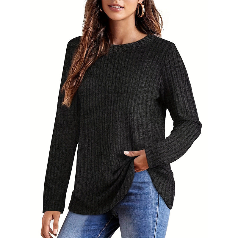 Damen Strickpullover mit strukturierter Oberfläche und lockerem Schnitt WW