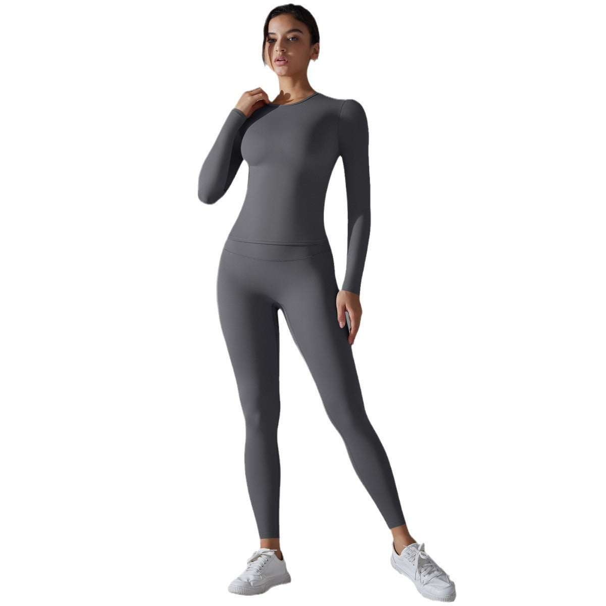 Damen Sport-Set mit langem Ärmel und Leggings WW