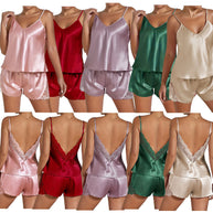 Damen Satin Schlafset WW