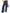 Damen Weite Leinenhose mit elastischem Bund und Falten WW