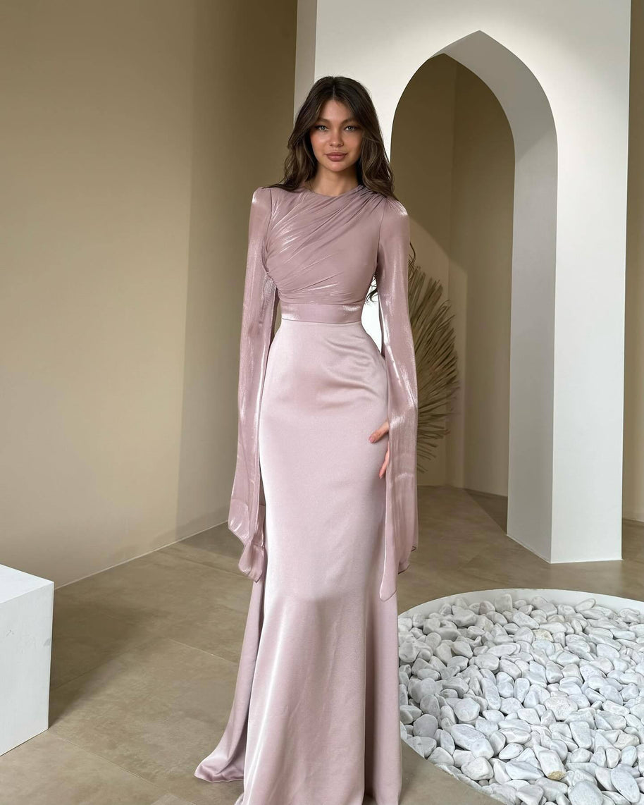 Damen Abendkleid mit eleganter Drapierung WW