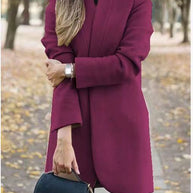 WW - Eleganter Mantel Mit Stehkragen