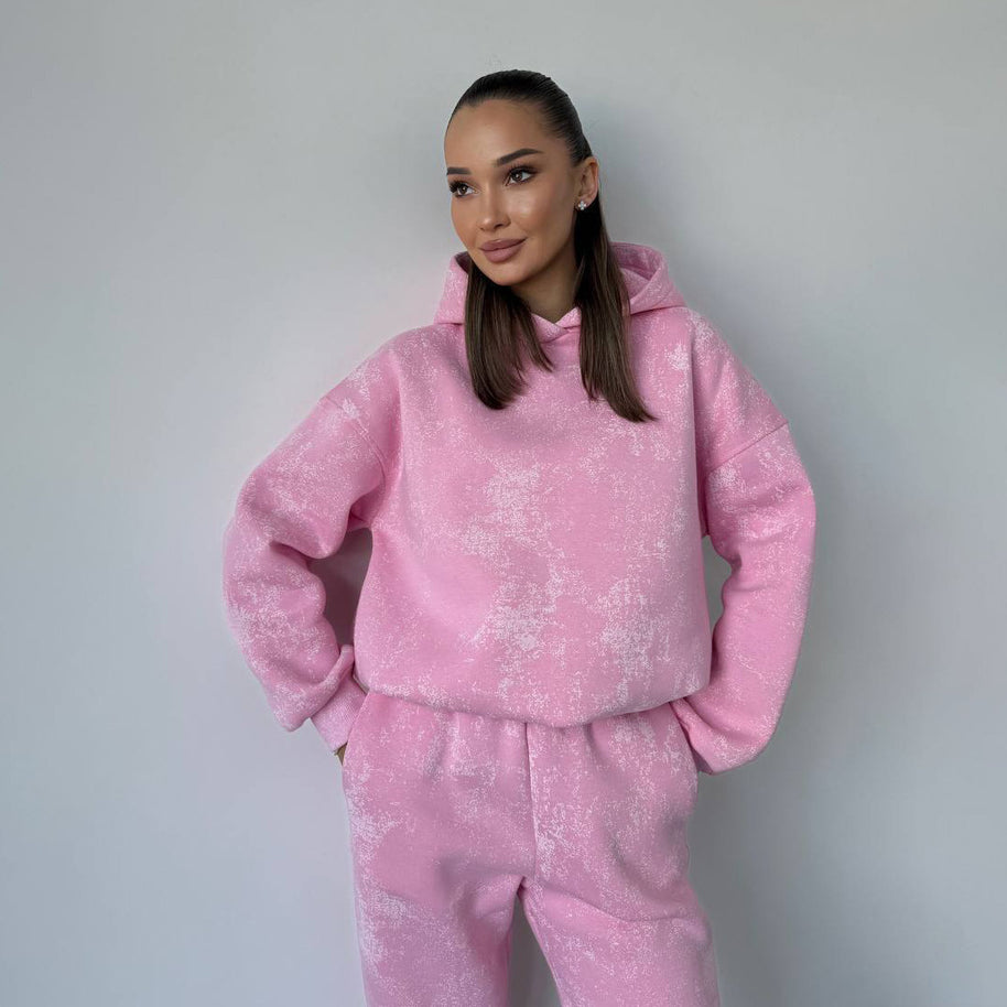 Damen Sportives Set mit lässigem Hoodie und bequemen Jogginghosen WW