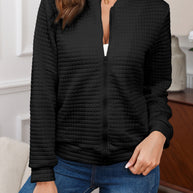 Damen Steppjacke mit originellem Design und praktischem Reißverschluss WW