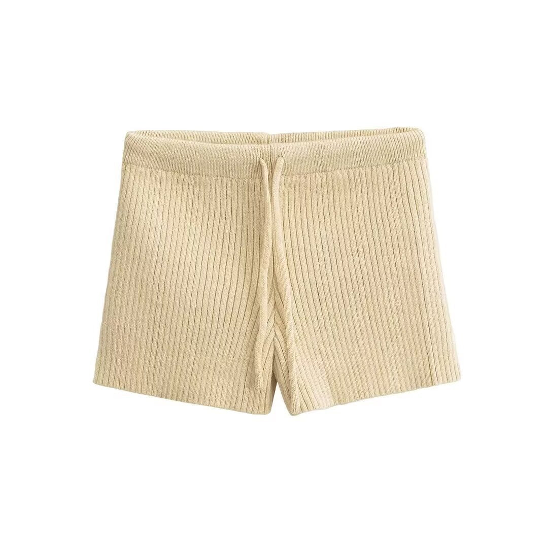 Damen Rippenstrick Shorts WW
