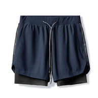Damen Sportliche Flexibler Laufshorts mit Innenhose WW