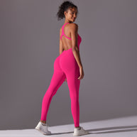 Damen Sportlicher Jumpsuit mit offener Rückenpartie und hoher Flexibilität WW